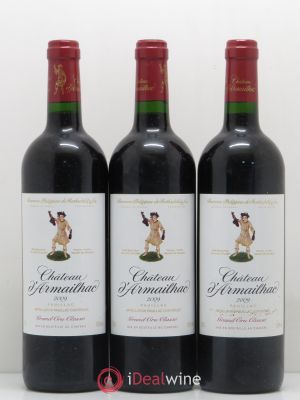 Château d'Armailhac - Mouton Baron(ne) Philippe 5ème Grand Cru Classé  2009 - Lot of 3 Bottles