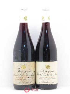 Hautes-Côtes de Nuits Dames Huguettes Rougeot Dupin 2005 - Lot of 2 Bottles