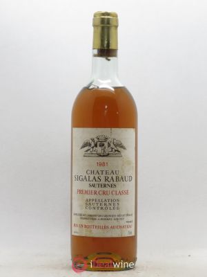 Château Sigalas Rabaud 1er Grand Cru Classé  1981 - Lot of 1 Bottle