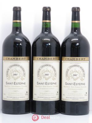Château Chambert-Marbuzet Cru Bourgeois  2007 - Lot of 3 Magnums