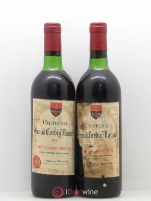 Château Grand Corbin Manuel  1978 - Lot of 2 Bottles
