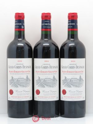Château Grand Corbin Despagne Grand Cru Classé  2004 - Lot of 3 Bottles