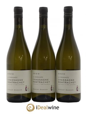 Chassagne-Montrachet 1er Cru La Romanée Vincent Dancer  2020 - Lot of 3 Bottles