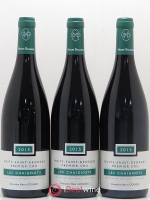 Nuits Saint-Georges 1er Cru Les Chaignots Henri Gouges  2015 - Lot of 3 Bottles