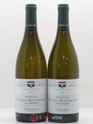 Puligny-Montrachet 1er Cru Les Referts Domaine Jacques Carillon 2016 - Lot of 2 Bottles
