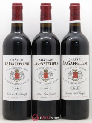 Château la Gaffelière 1er Grand Cru Classé B  2010 - Lot of 3 Bottles