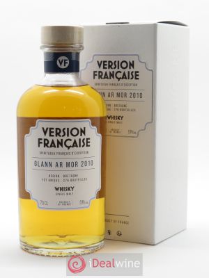 Whisky Glann Ar Mor Version Française Single Malt (70 cl) 2010 - Lot de 1 Bouteille