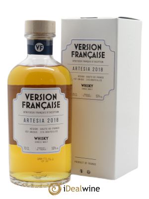 Whisky Artesia Version Française Single Malt (70 cl) 2018 - Lot de 1 Bouteille