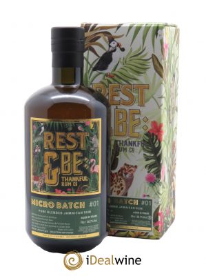 Rhum 13 ans Micro Batch Jamaican Rum Rest & Be thankful (70cl) ---- - Lot de 1 Bottle
