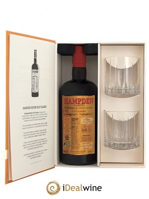 Rum Hampden HLCF Classic Coffret 2 verres rocks (70 cl) 