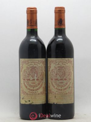 Pichon Longueville Baron 2ème Grand Cru Classé  1990 - Lot of 2 Bottles