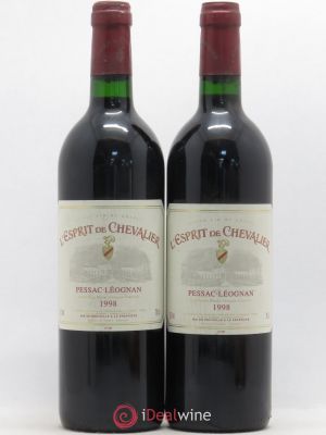 Esprit de Chevalier Second Vin  1998 - Lot de 2 Bouteilles