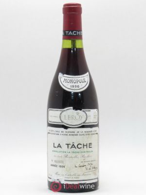 La Tâche Grand Cru Domaine de la Romanée-Conti  1986 - Lot of 1 Bottle