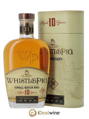 Whisky Whistle Pig Rye 10 years (70cl)  - Lot of 1 Bottle