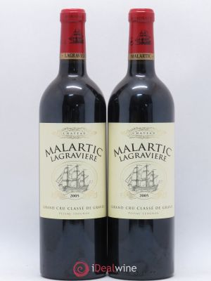 Château Malartic-Lagravière Cru Classé de Graves  2005 - Lot of 2 Bottles