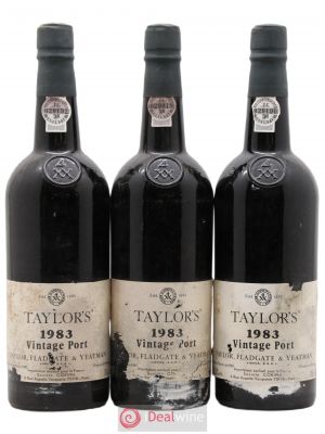 Porto Taylor's Vintage  1983 - Lot of 3 Bottles