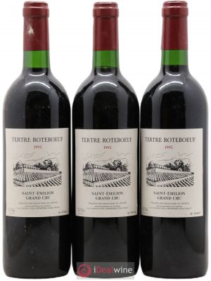 Château Tertre Roteboeuf  1995 - Lot of 3 Bottles