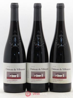 Saumur-Champigny Château de Villeneuve 2014 - Lot of 3 Bottles