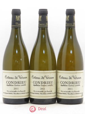Condrieu Coteau de Vernon Georges Vernay  2011 - Lot of 3 Bottles