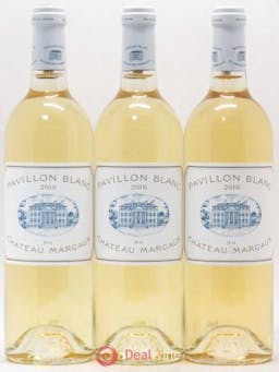 Pavillon Blanc du Château Margaux  2016 - Lot of 3 Bottles