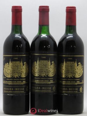 Château Palmer 3ème Grand Cru Classé  1986 - Lot of 3 Bottles