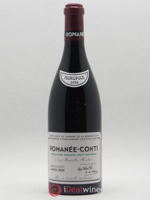 Romanée-Conti Grand Cru Domaine de la Romanée-Conti  2005 - Lot de 1 Bouteille