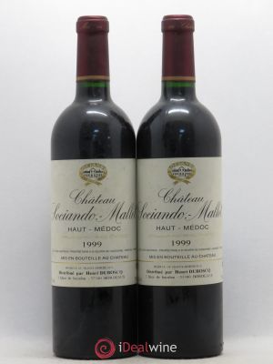 Château Sociando Mallet  1999 - Lot of 2 Bottles