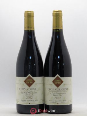 Clos de Vougeot Grand Cru Le Petit Maupertuis Domaine Daniel Rion et Fils 2012 - Lot of 2 Bottles