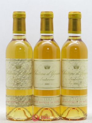 Château d'Yquem 1er Cru Classé Supérieur  2001 - Lot of 3 Half-bottles