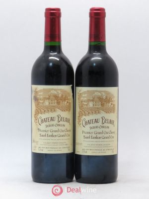 Château Belair (Belair-Monange) 1er Grand Cru Classé B  2000 - Lot of 2 Bottles