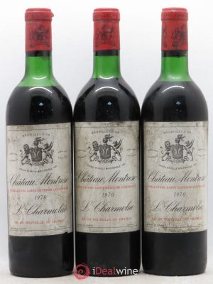 Château Montrose 2ème Grand Cru Classé  1970 - Lot of 3 Bottles