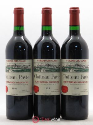 Château Pavie 1er Grand Cru Classé A  1993 - Lot of 3 Bottles
