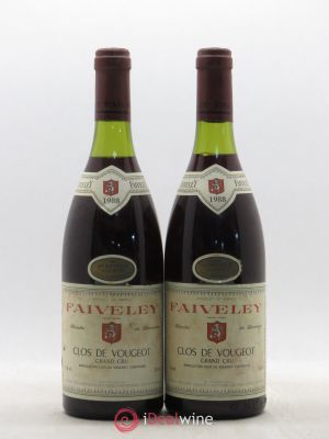 Clos de Vougeot Grand Cru Faiveley (Domaine)  1988 - Lot of 2 Bottles