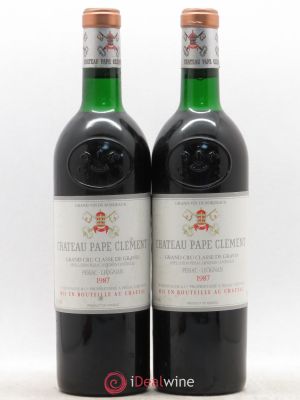 Château Pape Clément Cru Classé de Graves  1987 - Lot of 2 Bottles