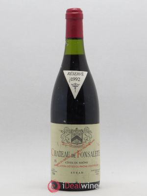 Côtes du Rhône Château de Fonsalette  1992 - Lot de 1 Bouteille
