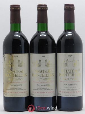 Château Hanteillan Cru Bourgeois  1989 - Lot of 3 Bottles