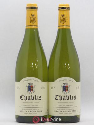 Chablis Jean-Paul & Benoît Droin (Domaine)  2017 - Lot of 2 Bottles