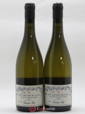 Vins Etrangers Suisse Les Grains blancs de mon Jardin secret Caroline Frey 2017 - Lot of 2 Bottles