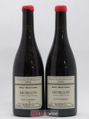 Morgon Les Charmes Bret Brothers  2016 - Lot of 2 Bottles