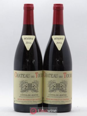 Côtes du Rhône Château des Tours E.Reynaud  2016 - Lot of 2 Bottles