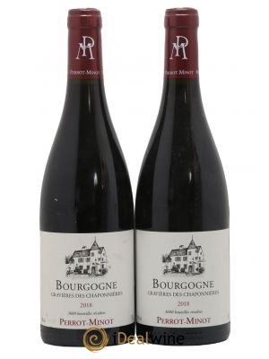 Bourgogne Gravières des Chaponnières Perrot-Minot  2018 - Lot de 2 Bouteilles