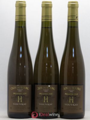 Vouvray Clos du Bourg 1ere trie Huet (Domaine)  2003 - Lot of 3 Bottles