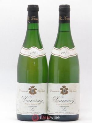 Vouvray Sec Clos Naudin - Philippe Foreau  1988 - Lot of 2 Bottles