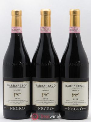 Barbaresco DOCG Basarin Angelo Negro 2004 - Lot of 3 Bottles