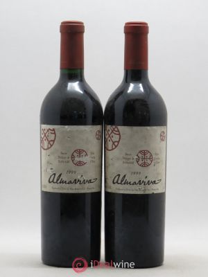 Chili Almaviva Domaine Baron P. de Rothschild Concha y Toro  1999 - Lot of 2 Bottles