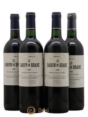 Baron de Brane Second Vin  1998 - Lot of 4 Bottles