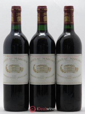 Château Margaux 1er Grand Cru Classé  1986 - Lot of 3 Bottles