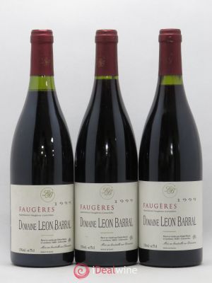 Faugères Domaine Léon Barral  1999 - Lot of 3 Bottles