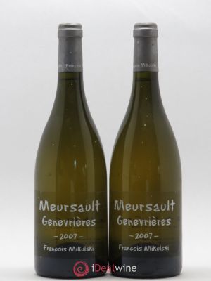 Meursault 1er Cru Les Genevrières François Mikulski  2007 - Lot of 2 Bottles