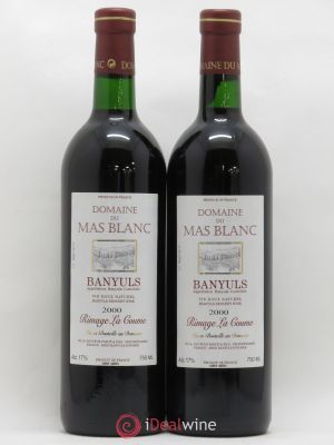 Banyuls Rimage La Coume Mas Blanc (Domaine du) - Parcé et Fils  2000 - Lot de 2 Bouteilles